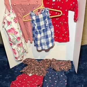 Old Navy & Tea Collection Kids Baby Girl Dresses 6-12M Lot of 12 Pieces! Bundle